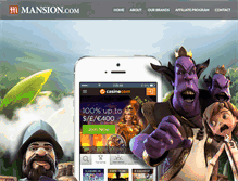 Tablet Screenshot of mansion.com